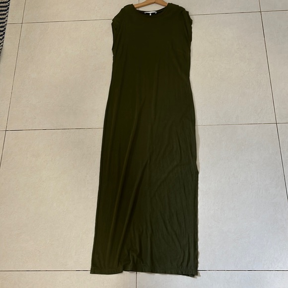 Frame kaki green maxi dress Size Small - Picture 1 of 4
